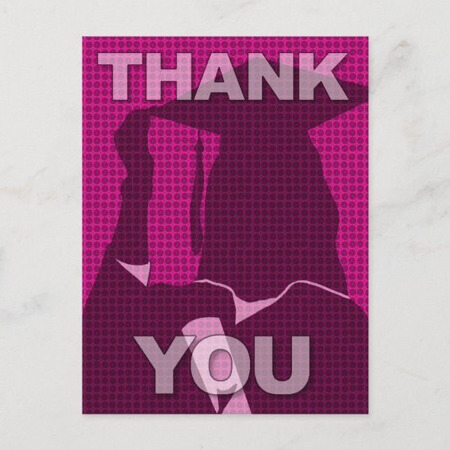 Graduation Thank You Postcard Gown 3 (Front)
