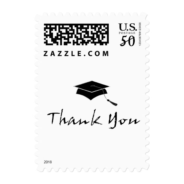 Graduation Thank You - Small Postage Stamps