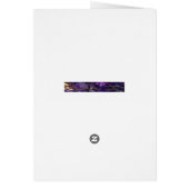 Graduation Thank You Zebra Photo Card (Back)