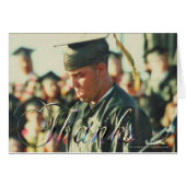 Graduation/Thanks (Personalize) Card (Front Horizontal)