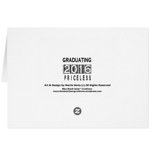 Graduation/Thanks (Personalize) Card (Back Horizontal)