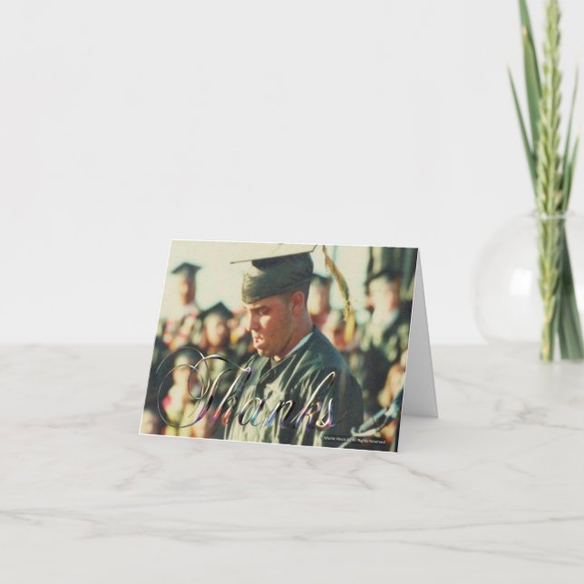 Graduation/Thanks (Personalize) Card (Front)
