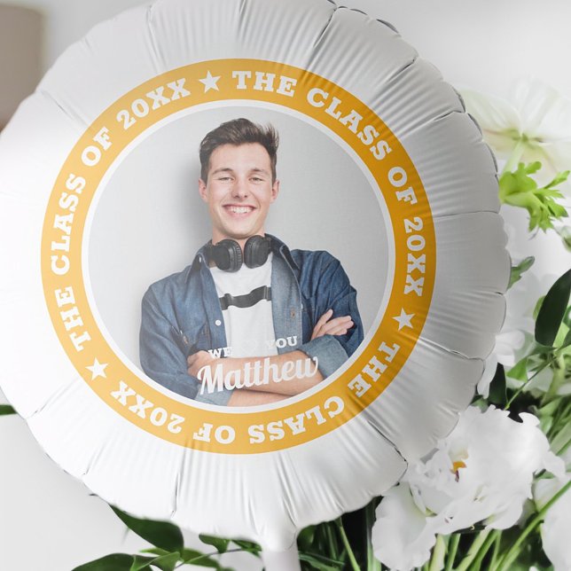 Graduation The Class of 20XX Modern Custom Photo Balloon (Creator Uploaded)