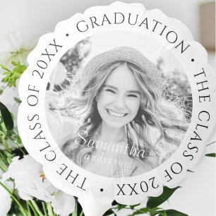 Graduation The Class of 20XX Modern Simple Photo Balloon