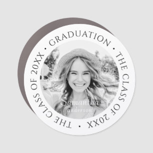 Graduation The Class of 20XX Modern Simple Photo Car Magnet