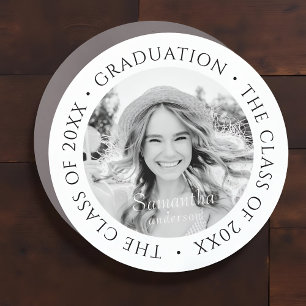 Graduation The Class of 20XX Modern Simple Photo Car Magnet