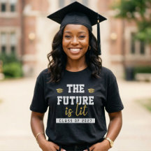 Graduation The Future is Lit Class Of Black & Gold