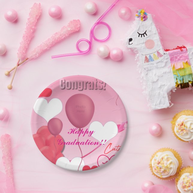 Graduation Theme Paper Plates (Party)