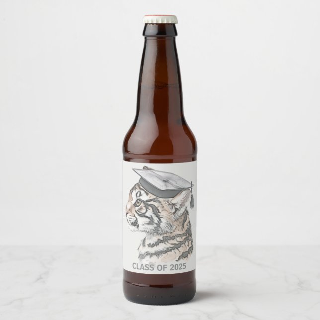 Graduation Themed Bottle Label (Front)