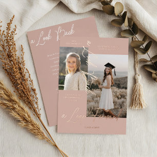 Graduation Then & Now Photo Collage Announcement