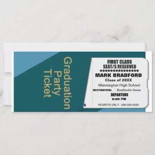 Graduation ,Ticket Invitation, Insert Year Invitation