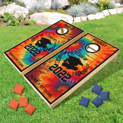 Graduation Tie Dye  Cornhole Set