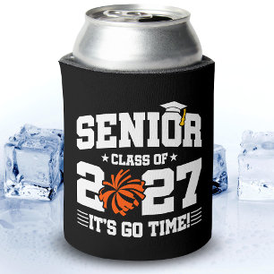 Graduation Time Quote Cheer Senior Class of 2027 Can Cooler