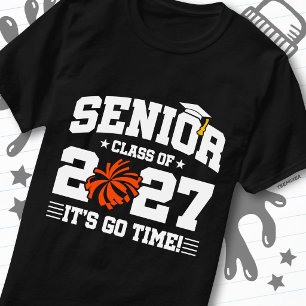 Graduation Time Quote Cheer Senior Class of 2027 T-Shirt