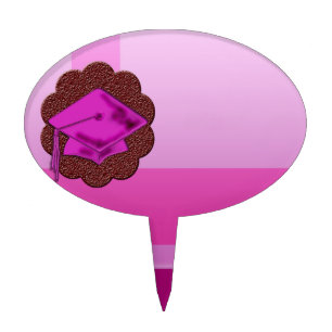 graduation topper (pink hat)