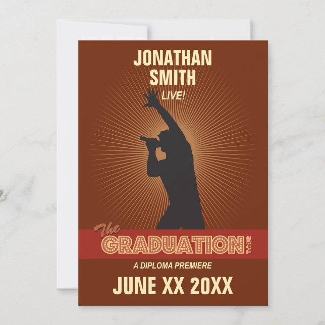 Graduation Tour Invitation (guy) (Front)