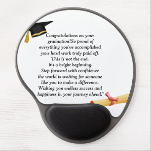 Graduation- Universal Design for all ages Gel Mouse Pad