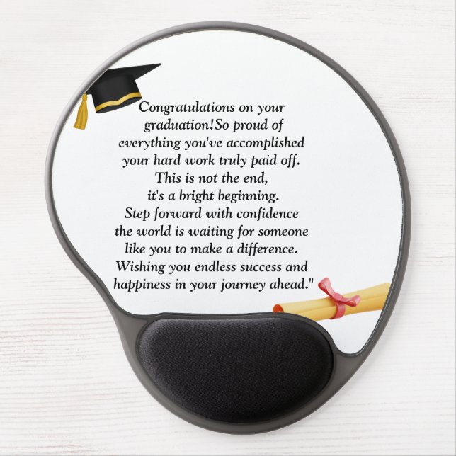  Graduation- Universal Design for all ages Gel Mouse Pad (Front)