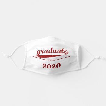 Graduation Varsity Sport Swash Lettering Face Mask by HolidayInk at Zazzle