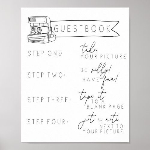 Graduation Wedding Instant Photo Guestbook Sign