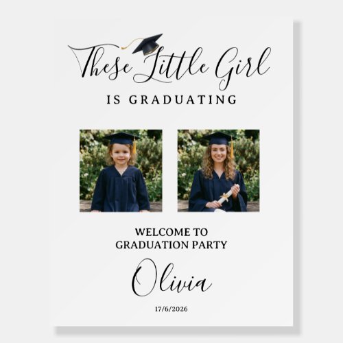 Graduation Welcome Sign, Modern Graduation Party Foam Board