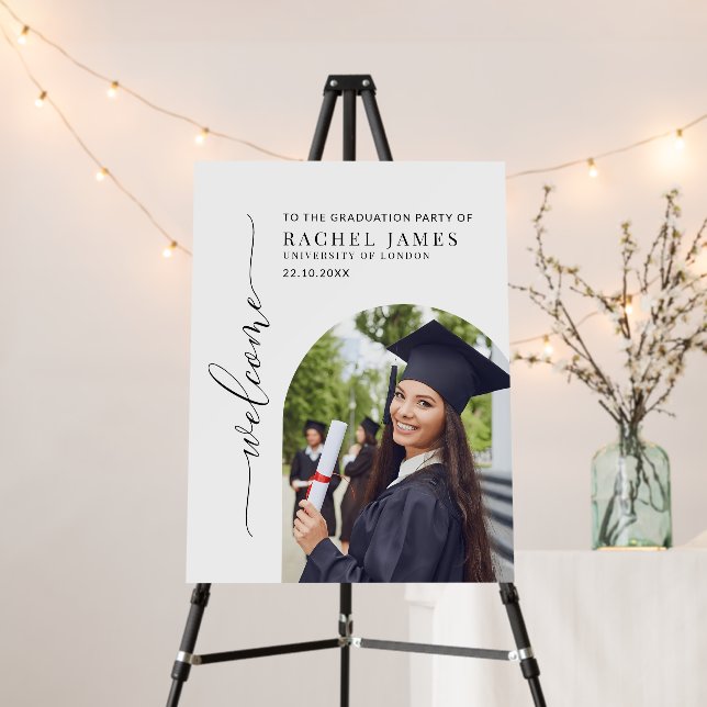 Graduation Welcome Sign Template, Graduation Party (In Situ (Stand))
