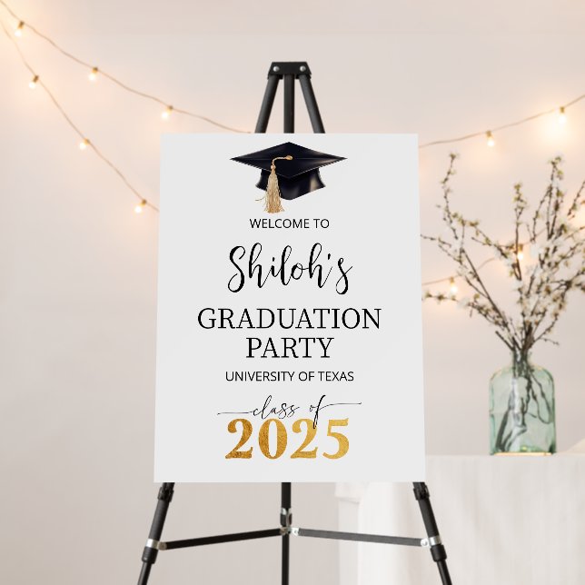 Graduation Welcome Sign Template, Printable Class  (In Situ (Stand))
