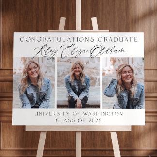 Graduation Welcome Sign Template, Printable Minima