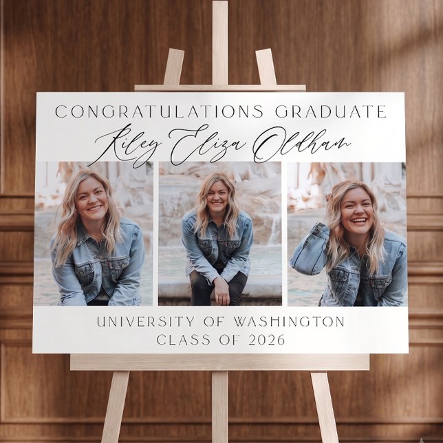 Graduation Welcome Sign Template, Printable Minima (Creator Uploaded)