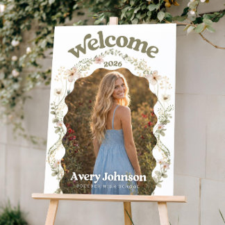 Graduation Welcome Sign Template | Wildflower Grad
