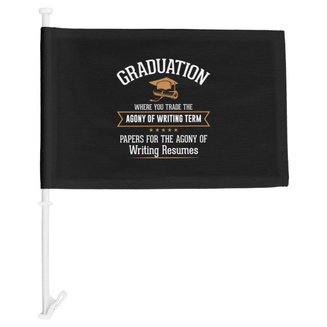 Graduation Where You Trade Car Flag (Front)
