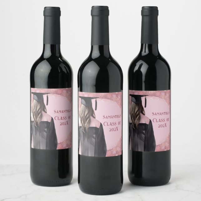 Graduation Wine Personalized labels (Bottles)