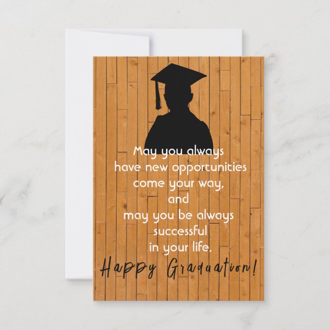 Graduation wish card (Front)