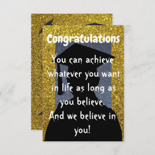 Graduation wish card
