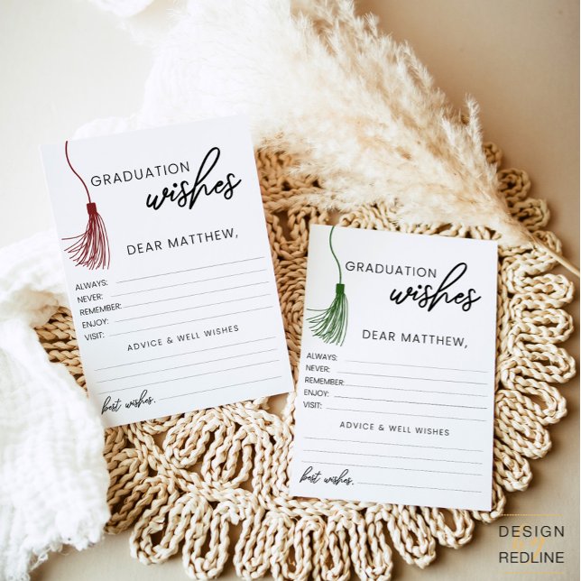 Graduation wishes and advice personalized card (Creator Uploaded)