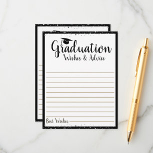 Graduation Wishes and Words of Advice Card