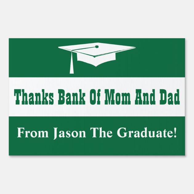 Graduation With Cap Lawn Sign