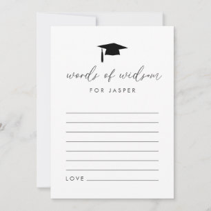 Graduation Words of Wisdom Advice Cards