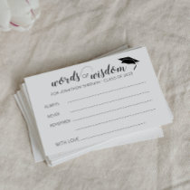 Graduation Words of Wisdom Advice for Graduate Card