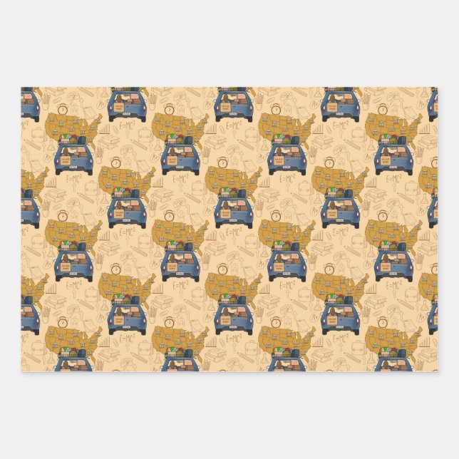 Graduation  wrapping paper sheets (Front)
