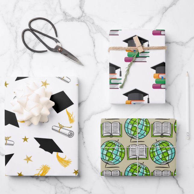 Graduation Wrapping Paper Sheets (Front)