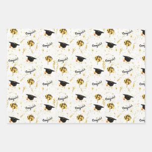 Graduation Wrapping Paper Sheets