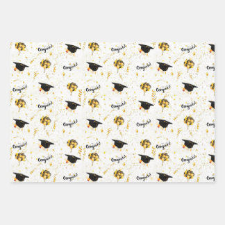 Graduation Wrapping Paper Sheets