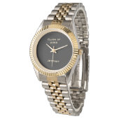 Graduation Wrist Watch, Class of, Two Tone, Unisex Watch (Angled)