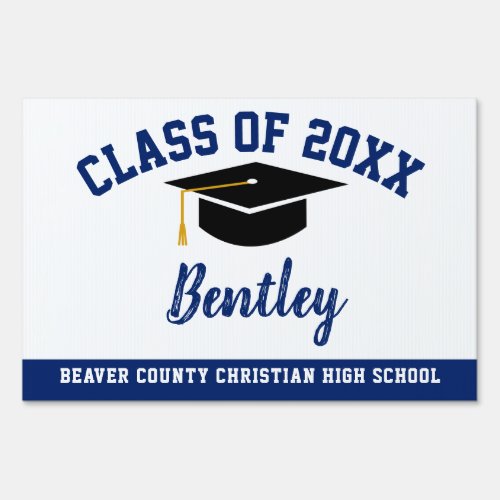 Graduation Yard Sign Beaver County Christian High 