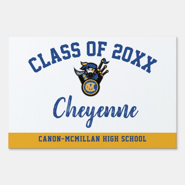 Graduation Yard Sign Canon-McMillan High School (Front)