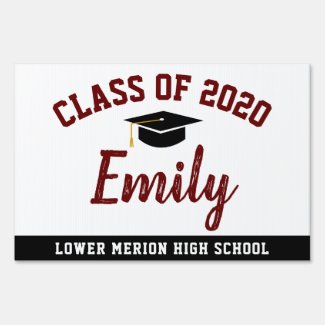Graduation Yard Sign, Class of 2020 Lawn Sign