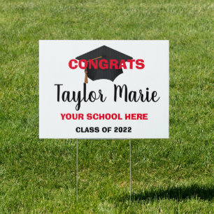 Graduation Yard Sign Class of 2022 Lawn custom