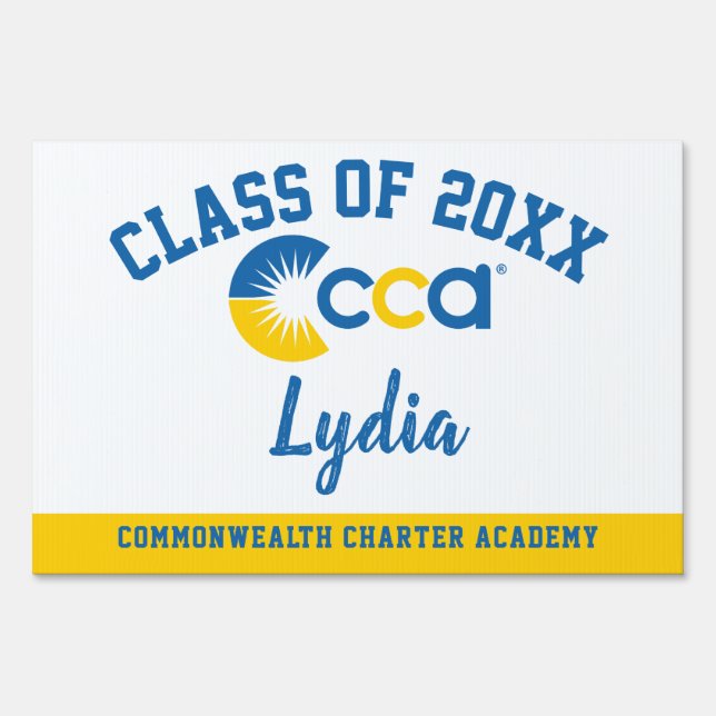 Graduation Yard Sign Commonwealth Charter Academy (Front)