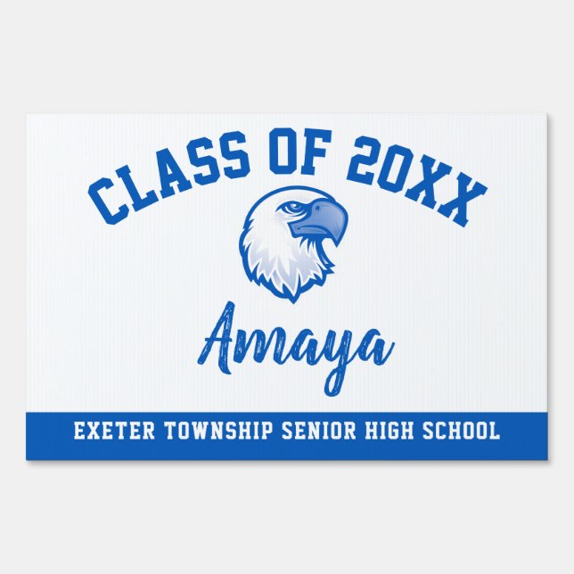 Graduation Yard Sign Exeter Township High School (Front)